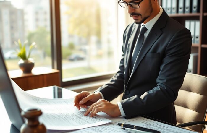 Advogado-especializado-analisando-documentos-de-leilao-de-imovel Advogado especializado analisando documentos de leilão de imóvel