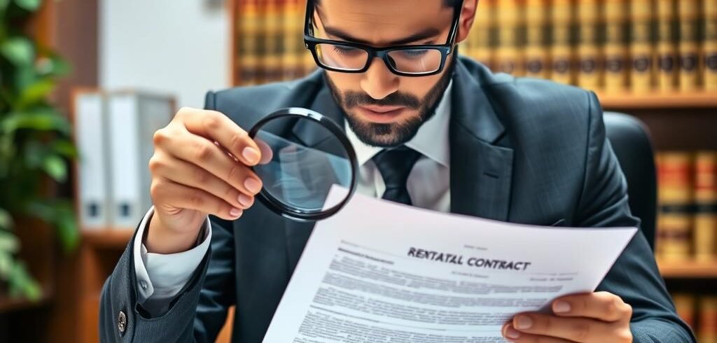 Advogado-especializado-em-direito-do-inquilino-analisando-contrato-de-locacao-e-despejo-sem Advogado especializado em direito do inquilino analisando contrato de locação e despejo sem justificativa