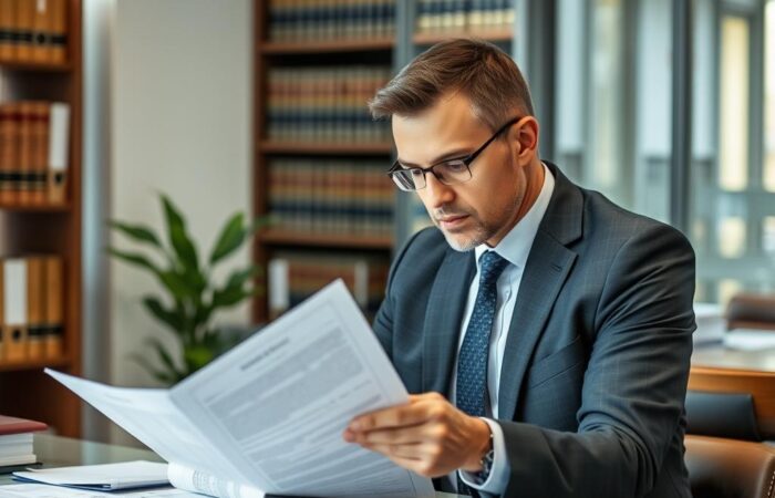 Advogado-especializado-em-inventario-analisando-documentos-de-terreno-herdado Advogado especializado em inventário analisando documentos de terreno herdado