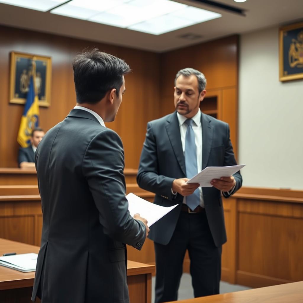 Advogado representando cliente em audiência de usucapião Advogado representando cliente em audiência de usucapião