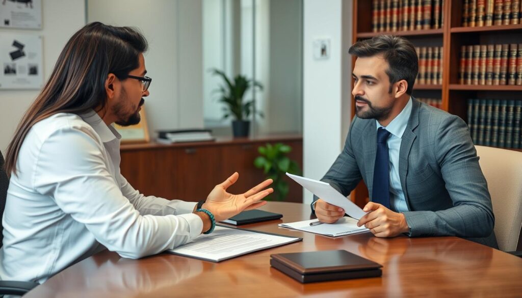 Advogado respondendo dúvidas sobre revisão de contrato de compra e venda Advogado respondendo dúvidas sobre revisão de contrato de compra e venda