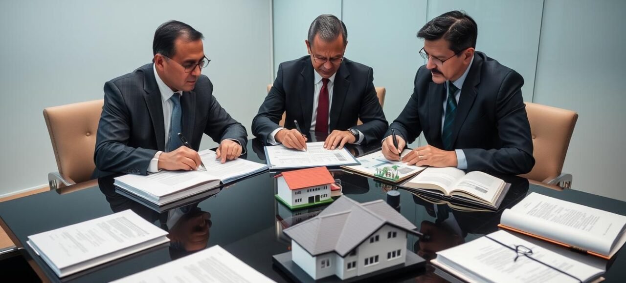 Advogados do Vieira Braga analisando documentos de imóvel de herança partilha não feita