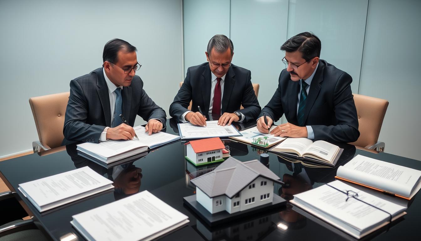 Advogados do Vieira Braga analisando documentos de imóvel de herança partilha não feita
