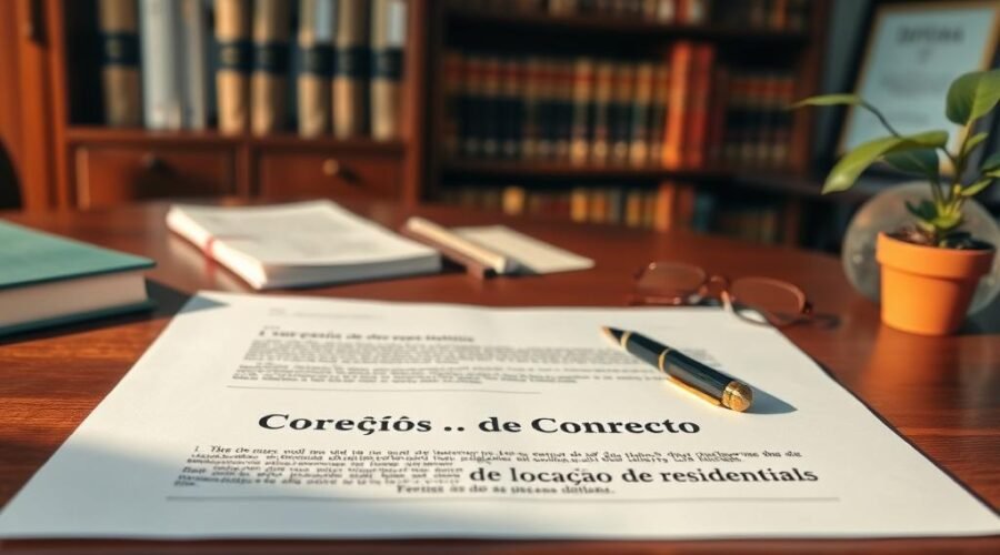 Correção contrato locação residencial