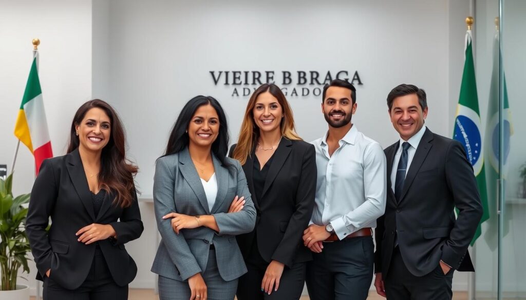 Equipe da Vieira Braga Advogados especializada em cidadania italiana emperrada