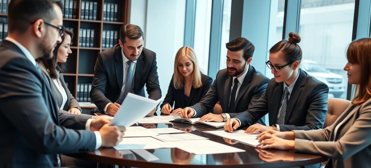 Equipe de advogados da Vieira Braga analisando casos de multas indevidas
