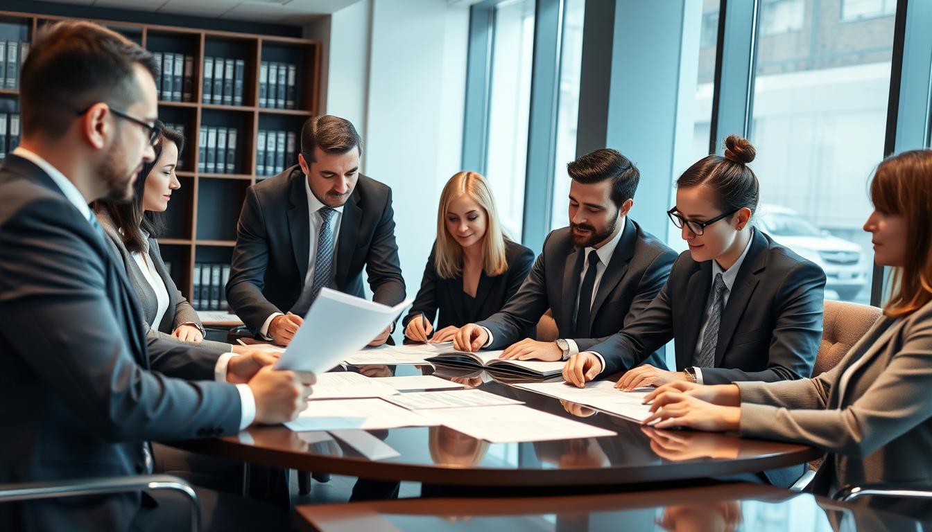 Equipe de advogados da Vieira Braga analisando casos de multas indevidas