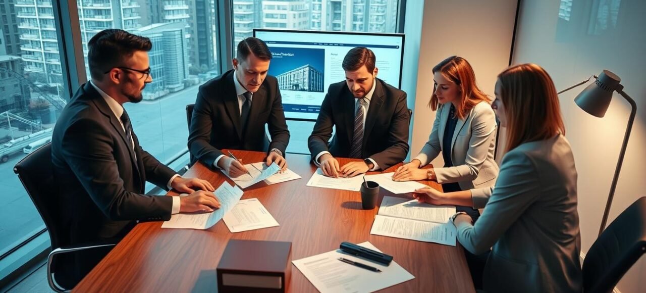Equipe de advogados do Vieira Braga analisando caso de entrega do imóvel indefinida