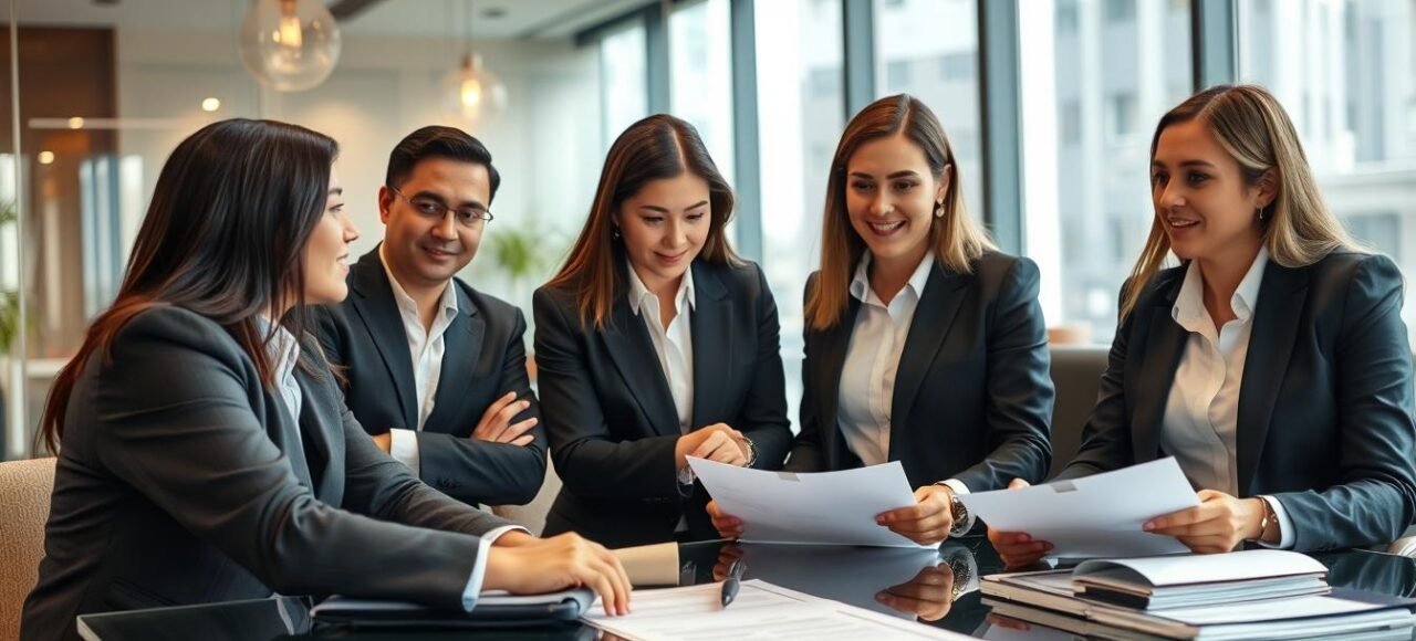 Equipe de advogados do Vieira Braga analisando casos de taxas condominiais não reconhecidas