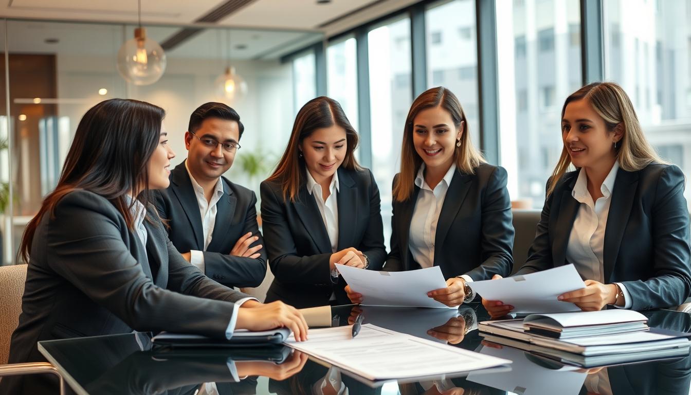 Equipe de advogados do Vieira Braga analisando casos de taxas condominiais não reconhecidas