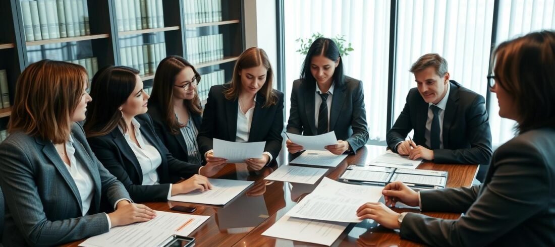 Equipe-de-advogados-do-Vieira-Braga-analisando-documentos-imobiliarios Equipe de advogados do Vieira Braga analisando documentos imobiliários