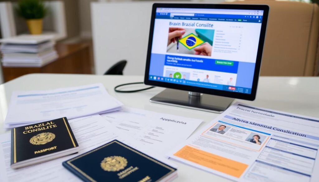 Processo de solicitação de visto para imigração para o Brasil Processo de solicitação de visto para imigração para o Brasil