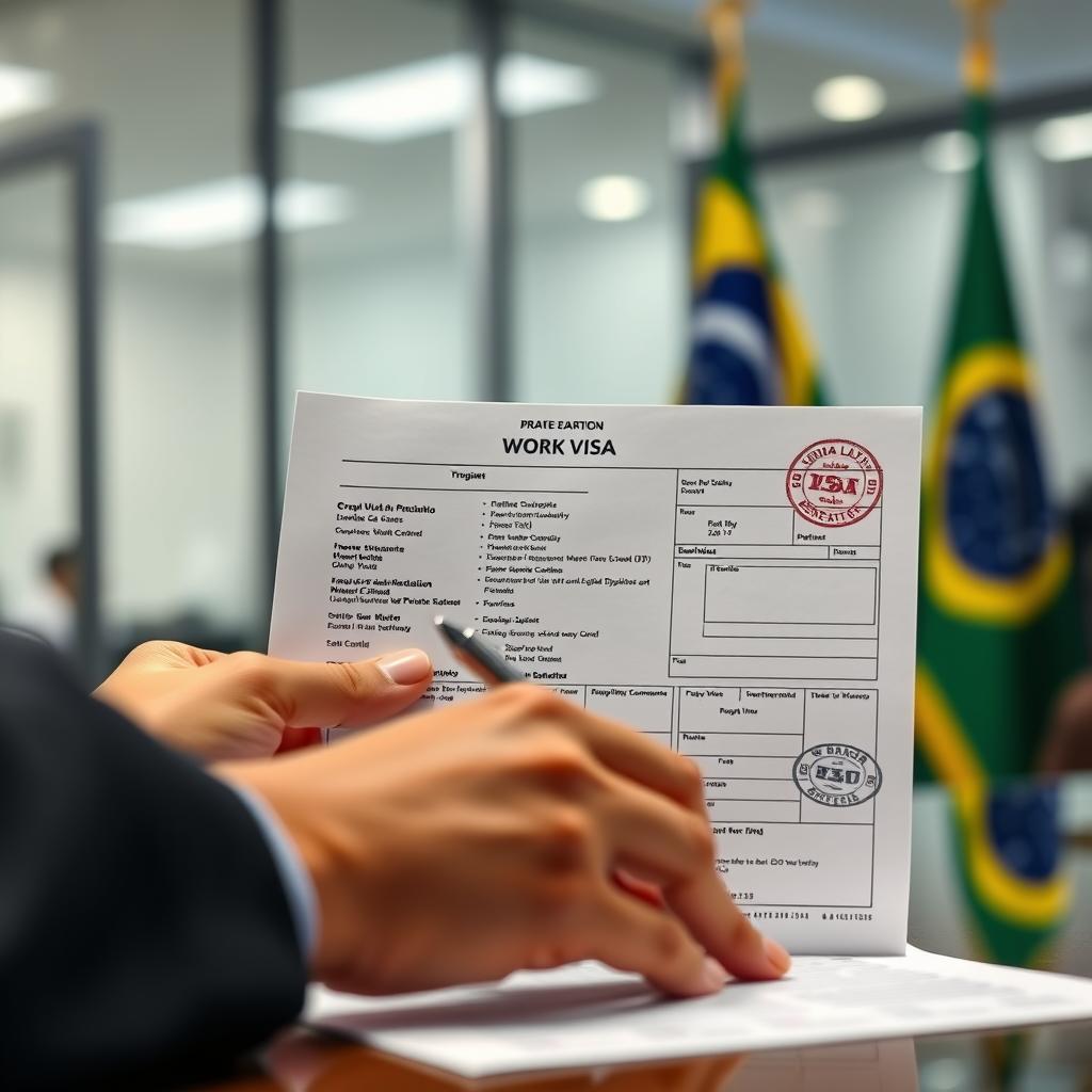 Visto de trabalho para imigração para o Brasil Visto de trabalho para imigração para o Brasil