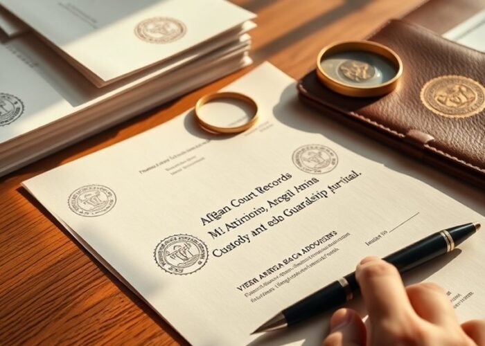 afghan custody and guardianship documents
