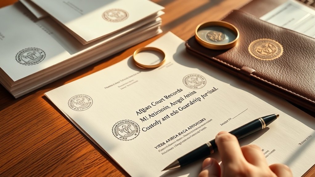 afghan custody and guardianship documents