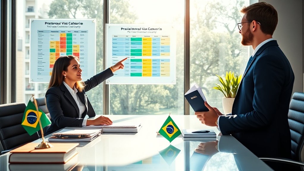 brazil visa categories explained