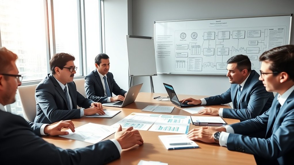 colaborando com especialistas financeiros