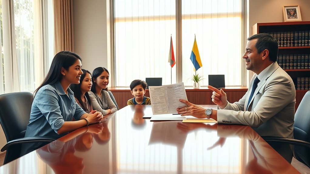 Apoyo legal para inmigrantes colombianos