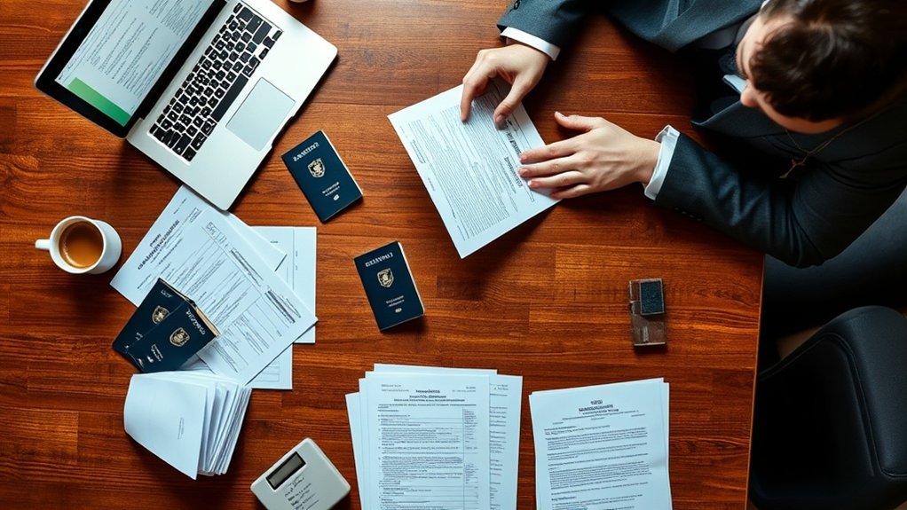 Preparación de documentos para inmigración