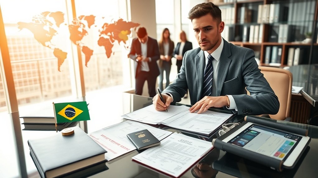 entry exit management in brazil