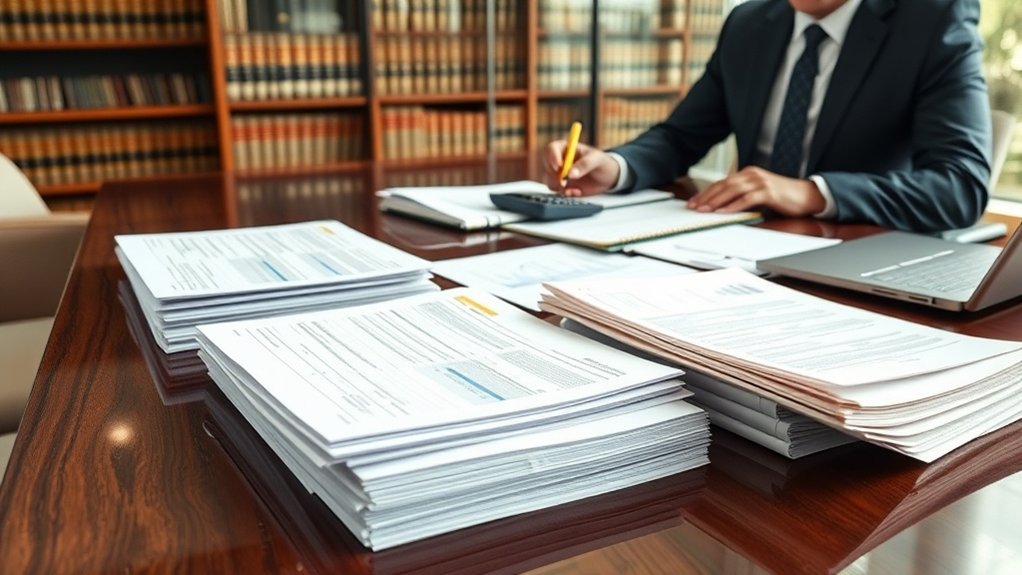 documentação financeira em falência