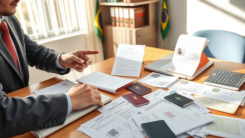 gather immigration documentation evidence