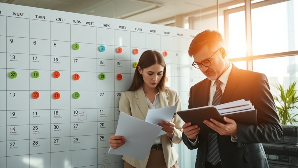 estratégia de gestão do calendário judicial