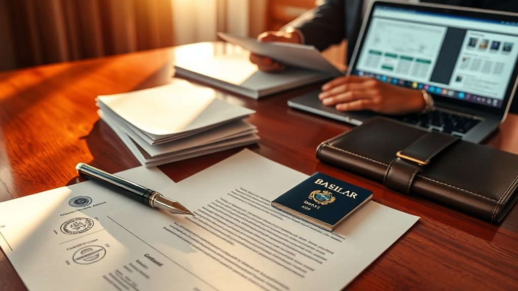 proper documentation for visas
