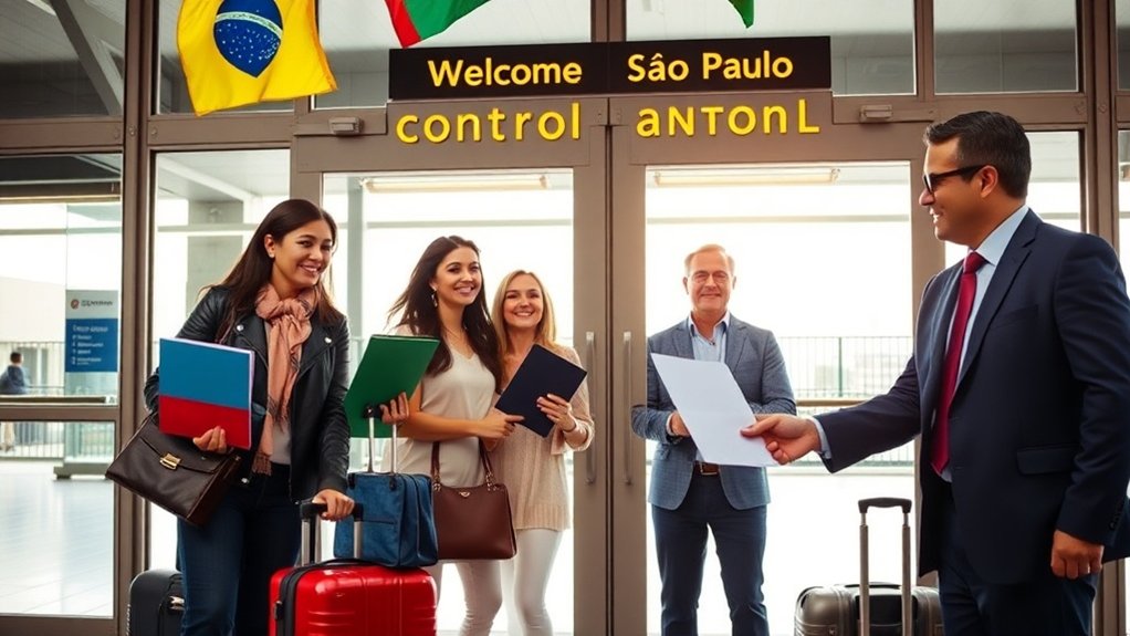 registrarse al llegar a Brasil
