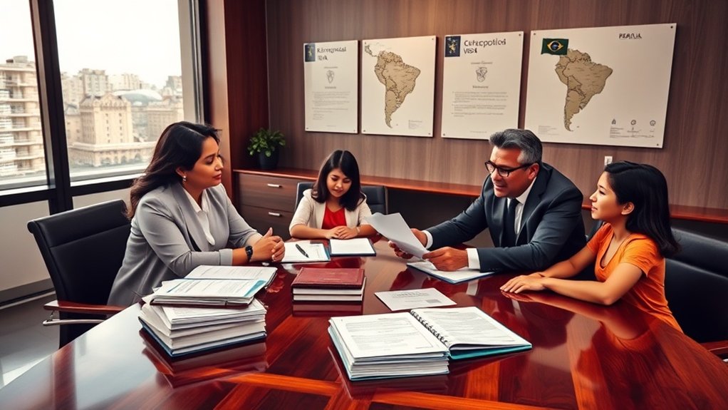 servicios de asistencia para la solicitud de visa