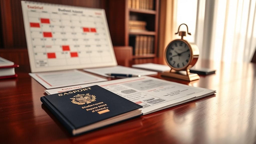 visa timing for enrollment