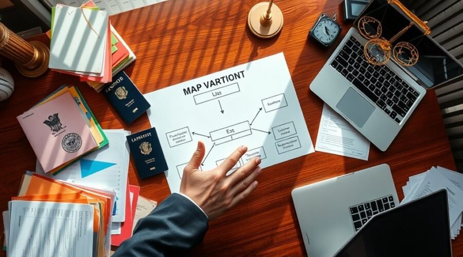 mapeamento das isenções de imigração americana