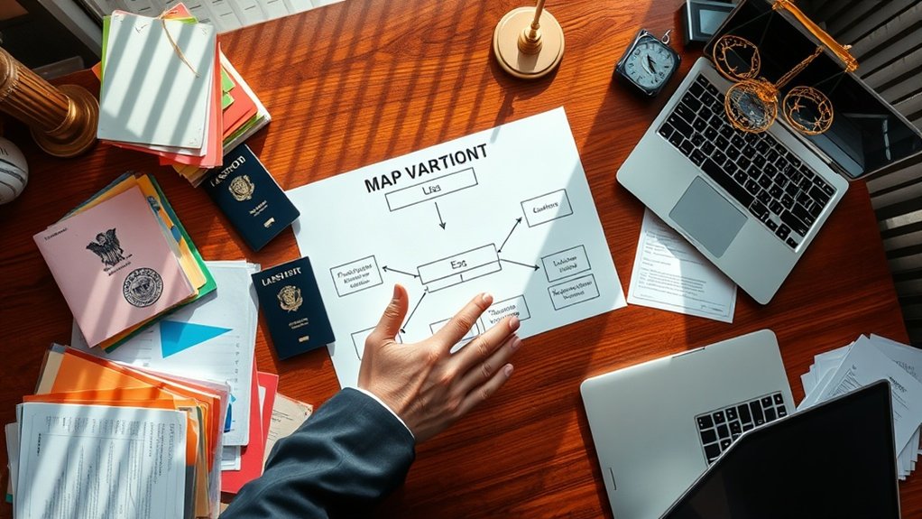 mapeamento das isenções de imigração americana