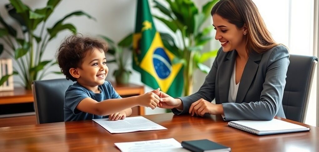 Cidadania brasileira através de filho Cidadania brasileira através de filho