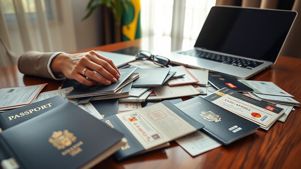 variações de vistos consulares brasileiros