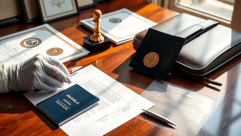 certificados de cidadania e legalizações