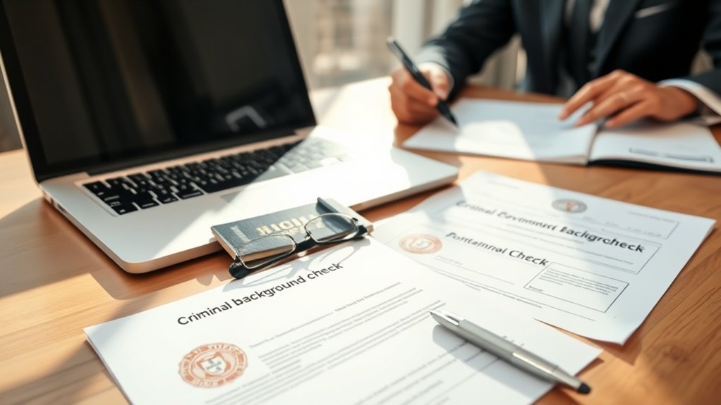 requisitos de verificação de antecedentes criminais