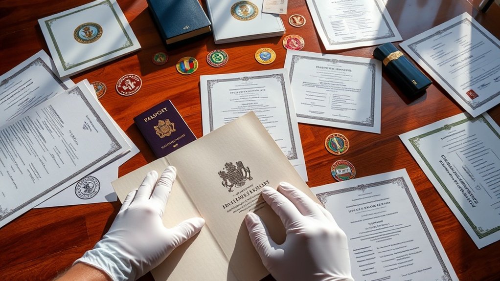 requisitos de reconhecimento de documentos b lc s
