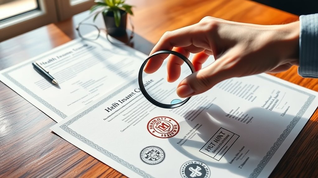 verificação essencial do seguro de saúde
