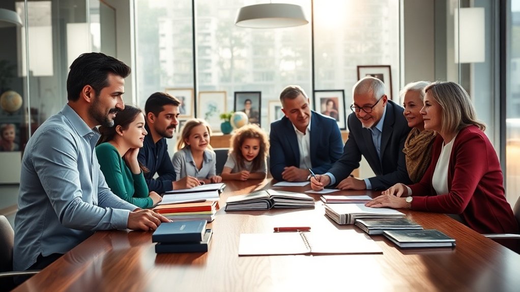 assistência ao planejamento de migração familiar