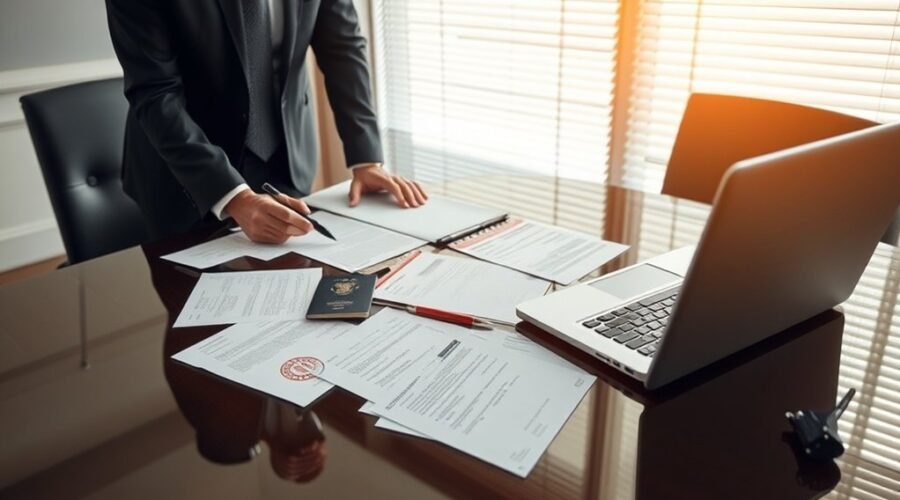 consistência na documentação de emprego H-1B
