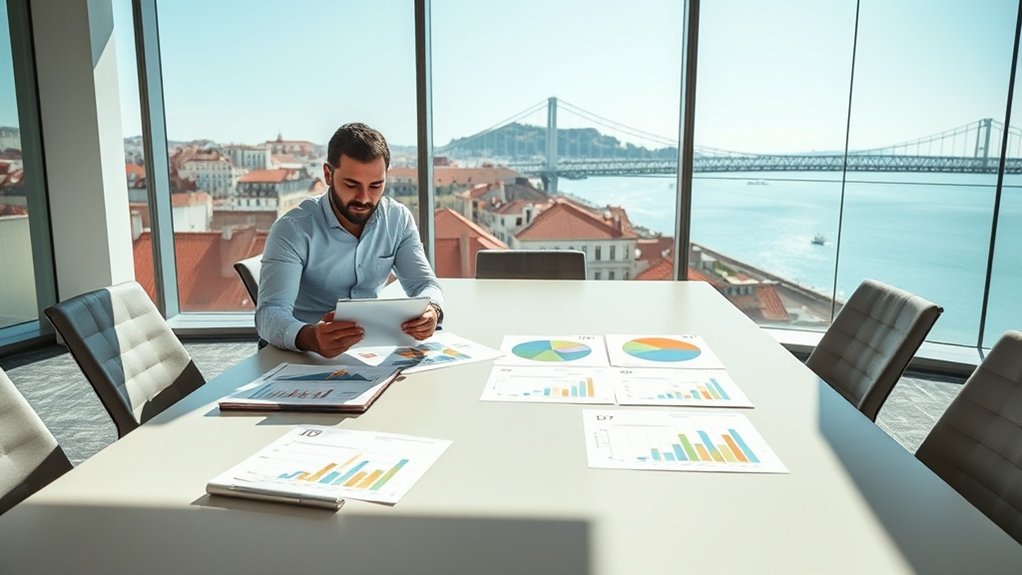 exigências de investimento e financeiras