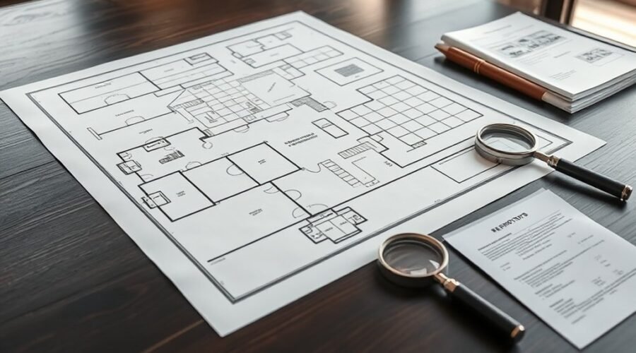 relatório de planta legal