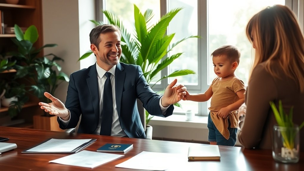 Residência legal para os pais