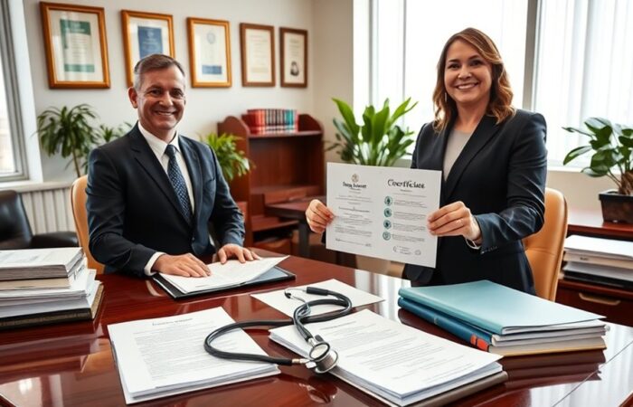 certificados obrigatórios de seguro de saúde