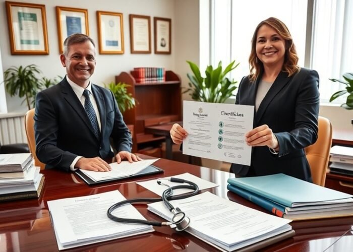 certificados obrigatórios de seguro de saúde