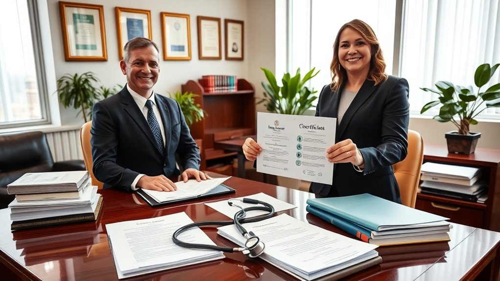 certificados obrigatórios de seguro de saúde