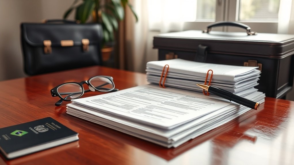 Organizar os documentos da aplicação do I-485
