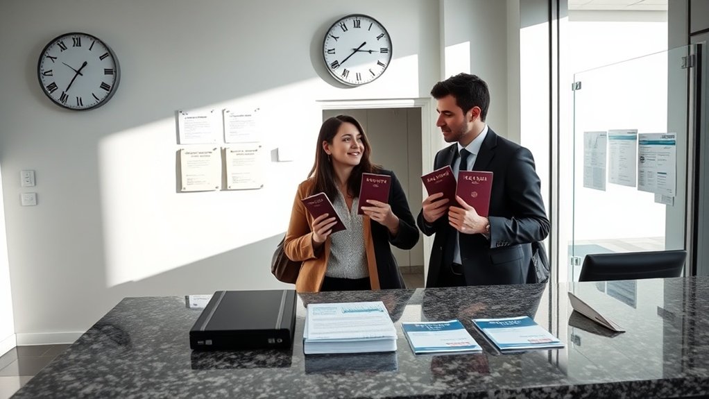 requisitos de registro após a chegada