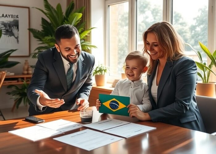 residência através de filho brasileiro